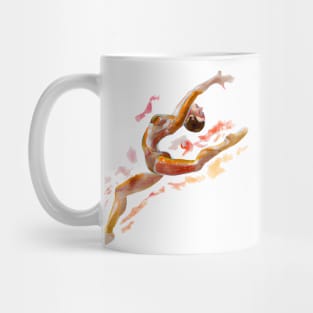 Leaping Gymnast Mug